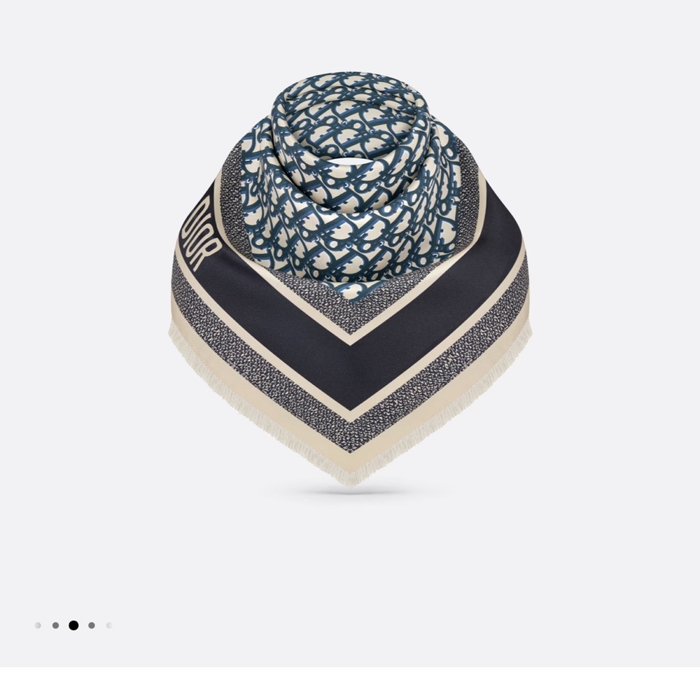 DIOR OBLIQUE DIORTWIN 70 SQUARE SCARF